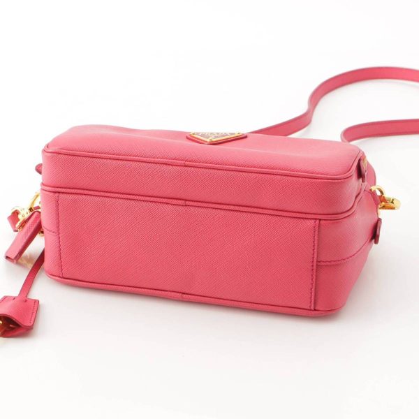 re pra sh w 00205 4 Prada Saffiano Leather Luxe Camera Shoulder Bag Pink