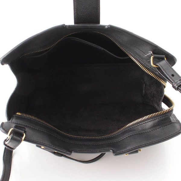 re sat ha w 00061 5 SAINT LAURENT Baby Cabas 2WAY Shoulder Bag Black