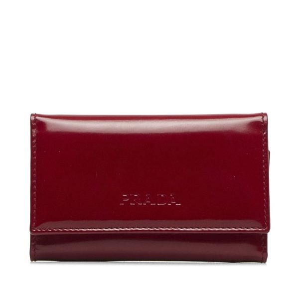 rf8qauquoh3mcspp 1 Prada Key Case M25 Red Patent Leather