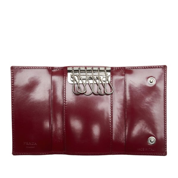 rf8qauquoh3mcspp 8 Prada Key Case M25 Red Patent Leather