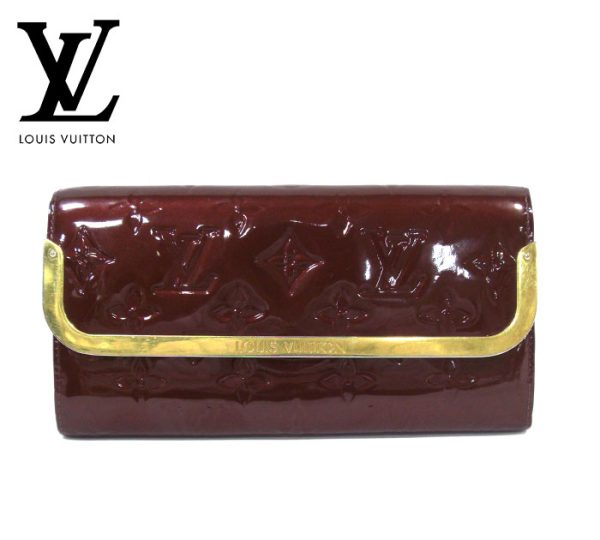 rm2448 01 Louis Vuitton Portefeuille Rossmore Bifold Long Wallet Leather Rouge Fauviste