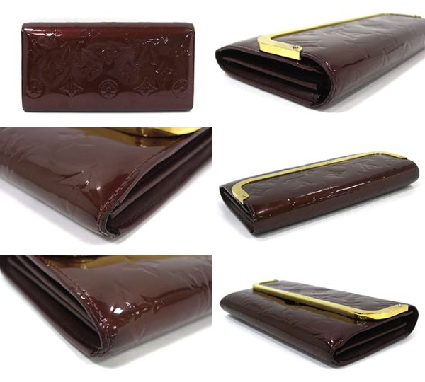 rm2448 02 Louis Vuitton Portefeuille Rossmore Bifold Long Wallet Leather Rouge Fauviste