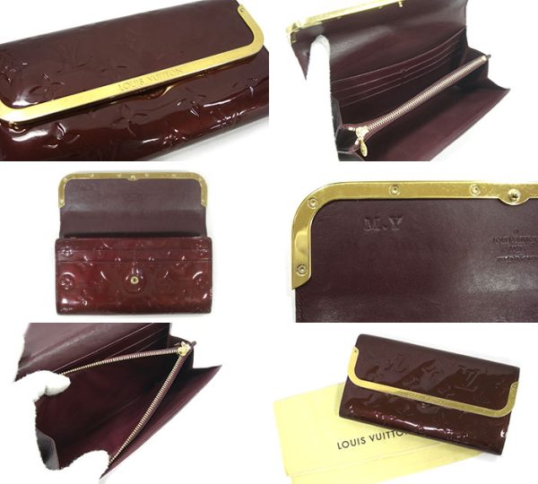 rm2448 03 Louis Vuitton Portefeuille Rossmore Bifold Long Wallet Leather Rouge Fauviste