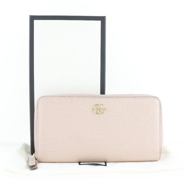 s122523109 12 GUCCI Petit Marmont long wallet GG Leather Light pink