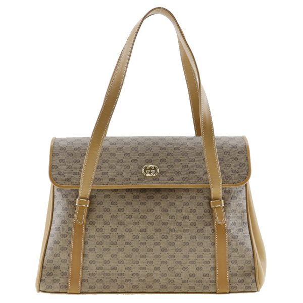 s201123603 1 Gucci Handbag Micro GG Canvas Beige Shoulder Bag