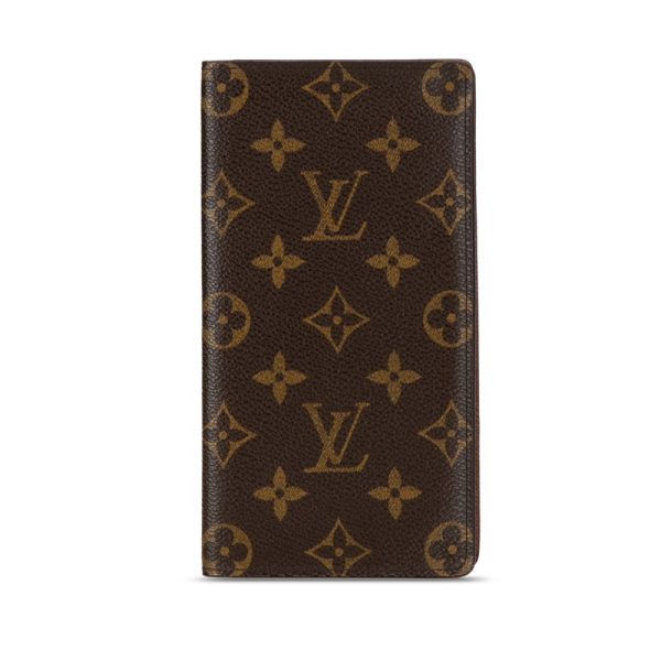 s5aqdwmbbxzmeotm 1 Louis Vuitton Monogram Porte Cult Bifold Wallet M60825 Brown