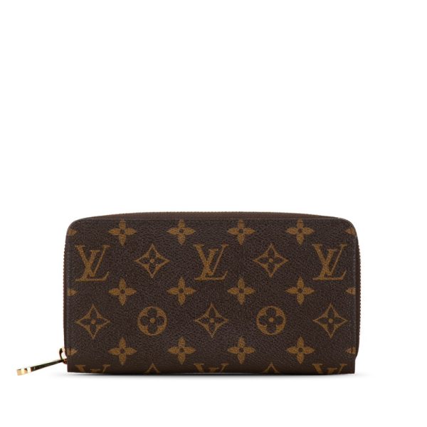 s6m9bij2xvqzo5s3 1 Louis Vuitton Monogram Zippy Long Wallet M41895 Brown