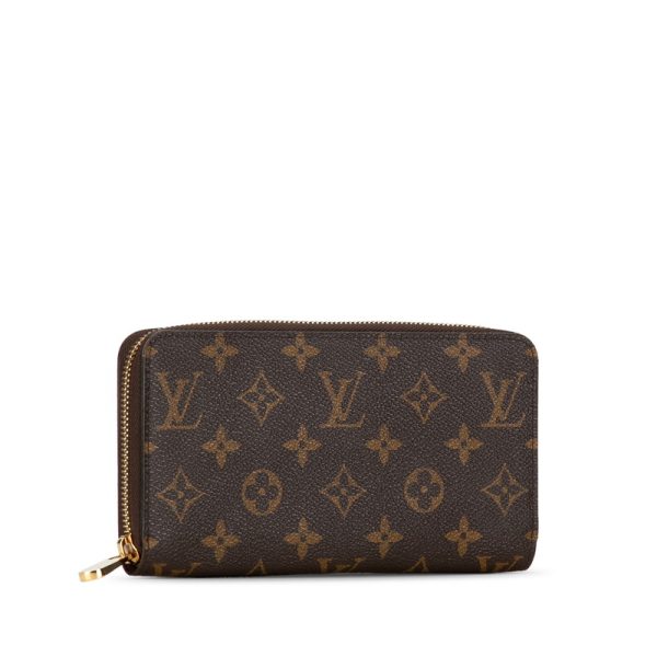 s6m9bij2xvqzo5s3 2 Louis Vuitton Monogram Zippy Long Wallet M41895 Brown