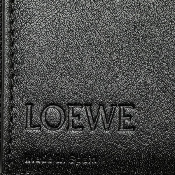 s8avf61u44u9h21a 6 LOEWE Anagram Bifold Wallet Compact Wallet Black Leather