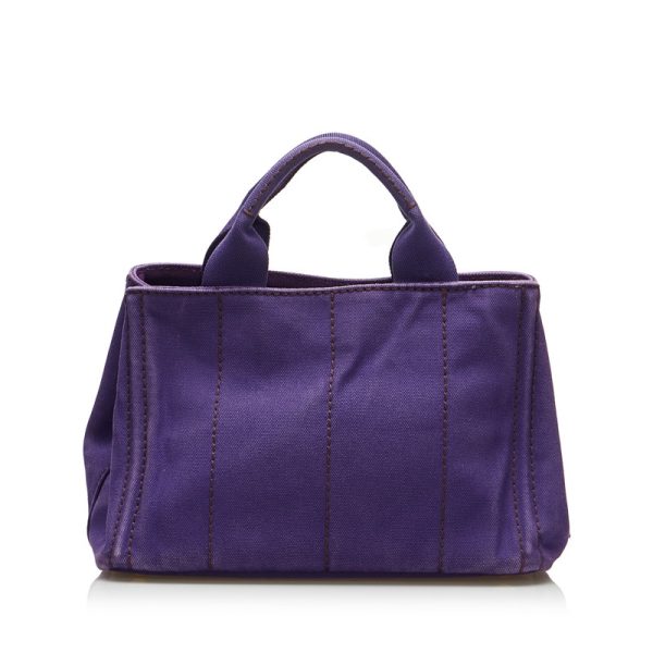 sahr1110iab41v29 3 Prada Canapa Mini Logo Shoulder Bag B2439G Purple Canvas