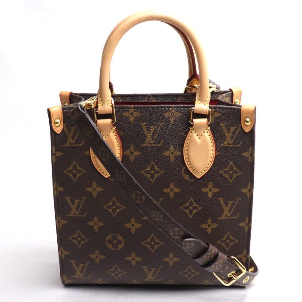 sb24 0405 32 406 LOUIS VUITTON Sac Plat BB 2Way Shoulder Bag Brown