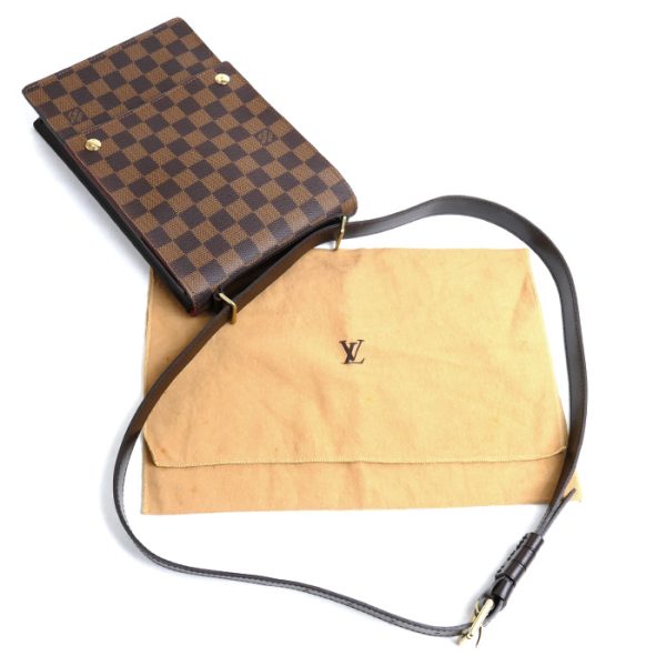 sb24 0426 11 8 LOUIS VUITTON Portobello PM Shoulder Bag N45271 Ebene Brown