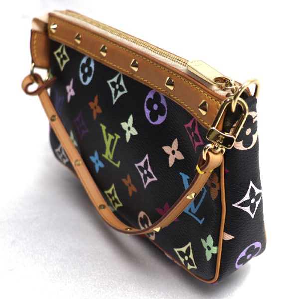 sb24 0607 34 609 LOUIS VUITTON Pochette Accessory Multicolor Noir Black