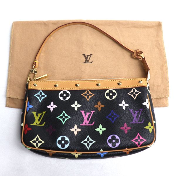 sb24 0607 34 615 LOUIS VUITTON Pochette Accessory Multicolor Noir Black