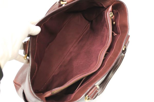 sdc240003 6 Celine Boogie Bag Leather Bordeaux