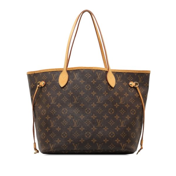 sfv3cyhpl5yu5ltl 1 Louis Vuitton Monogram Neverfull MM Shoulder Bag M40995 Brown