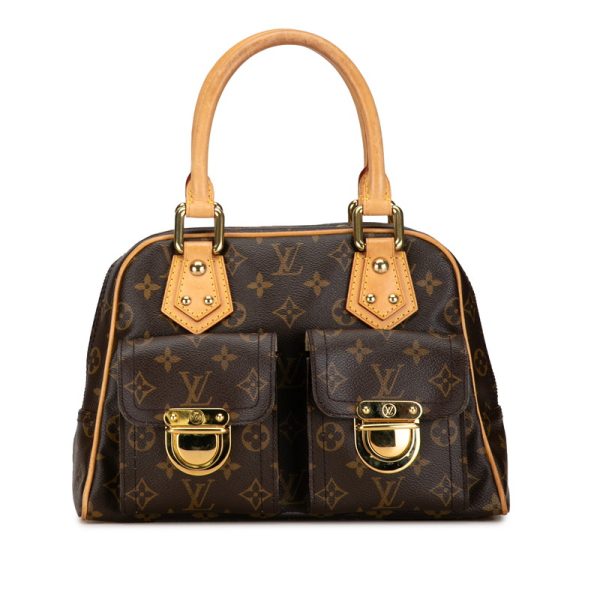 sgwfr976y1ya7zzd 1 Louis Vuitton Monogram Manhattan PM M40026 Brown