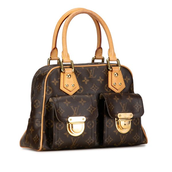 sgwfr976y1ya7zzd 2 Louis Vuitton Monogram Manhattan PM M40026 Brown