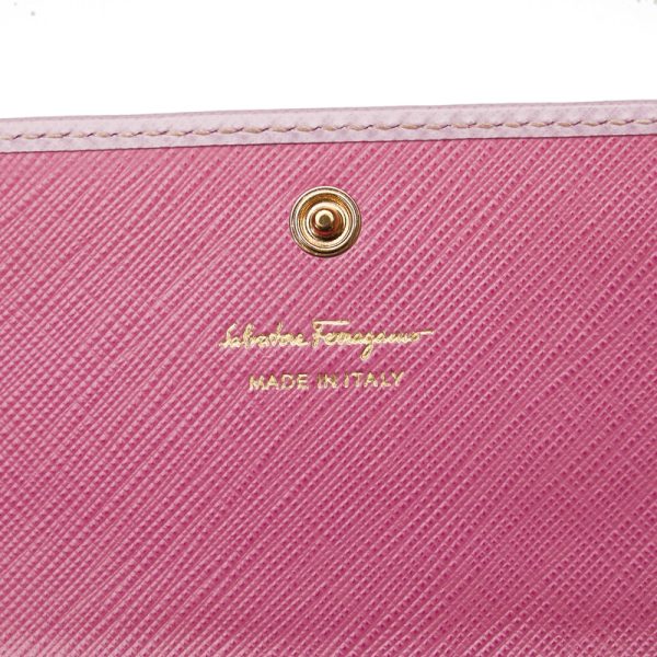 shes9gpzltuasu19 7 Salvatore Ferragamo Long Wallet Pink Leather