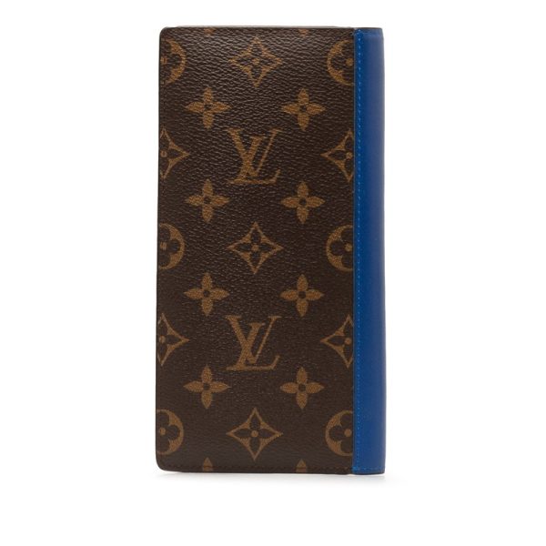 smsl0oy3kxx8uni4 3 Louis Vuitton Monogram Macassar Portefeuille Brazza Long Wallet Brown