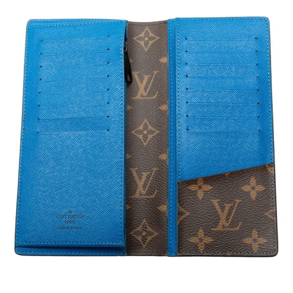 smsl0oy3kxx8uni4 5 Louis Vuitton Monogram Macassar Portefeuille Brazza Long Wallet Brown