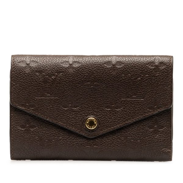 st5cbrc6wi39jiws 1 Louis Vuitton Empreinte Portefeuille Wallet M60543 Brown Calf