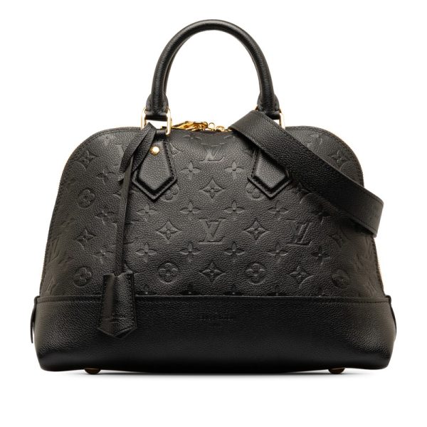 t0avpcgoerb4flvg 1 Louis Vuitton Monogram Empreinte Neo Alma PM Handbag Shoulder Bag 2WAY M44832 Noir Black Calf Leather