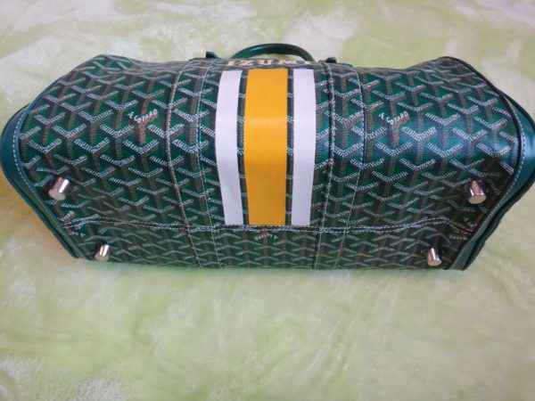 t16 3322 3 Goyard Croisjour 40 Boston Travel Bag Green