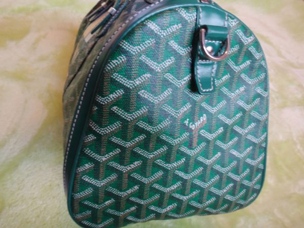 t16 3322 7 Goyard Croisjour 40 Boston Travel Bag Green