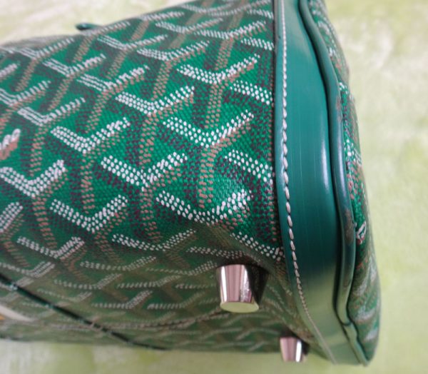 t16 3322 8 Goyard Croisjour 40 Boston Travel Bag Green