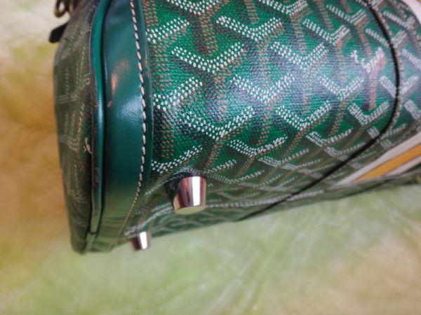 t16 3322 9 Goyard Croisjour 40 Boston Travel Bag Green