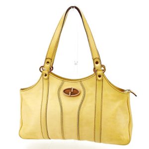 t2856 FENDI Zucchino Pattern Tote Bag Canvas Beige