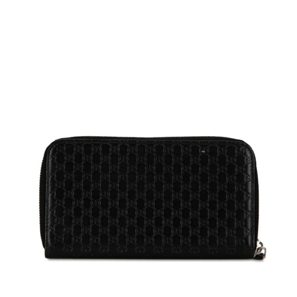 t2dmixeo6cpshgrh 3 Gucci Micro Guccisima Round Zipper Wallet Black