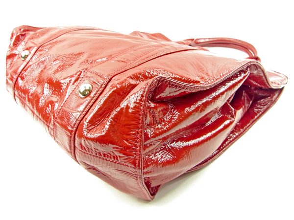 t3714 3 Miu Miu Tote Bag Red Patent Leather