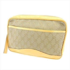 t5868 Gucci Jumbo GG Key Case Camel Ebony