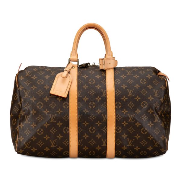 tc1cbv6bl8fpdpjx 1 Louis Vuitton Monogram Keepall 45 Bag M41428 Brown