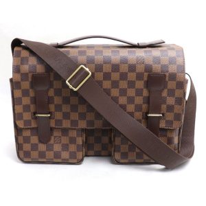 td24 0614 2 615 LOUIS VUITTON Spontini Shoulder Bag Damier Bag Brown