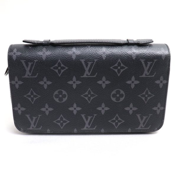 td24 0614 9 615 LOUIS VUITTON Zippy XL long wallet round zipper Eclipse black