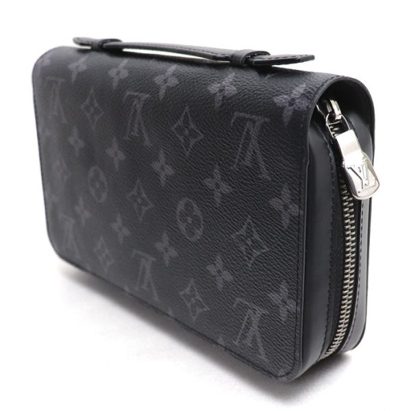 td24 0614 9 616 LOUIS VUITTON Zippy XL long wallet round zipper Eclipse black