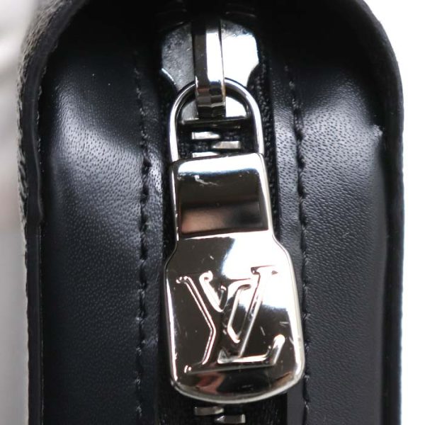 td24 0614 9 621 LOUIS VUITTON Zippy XL long wallet round zipper Eclipse black