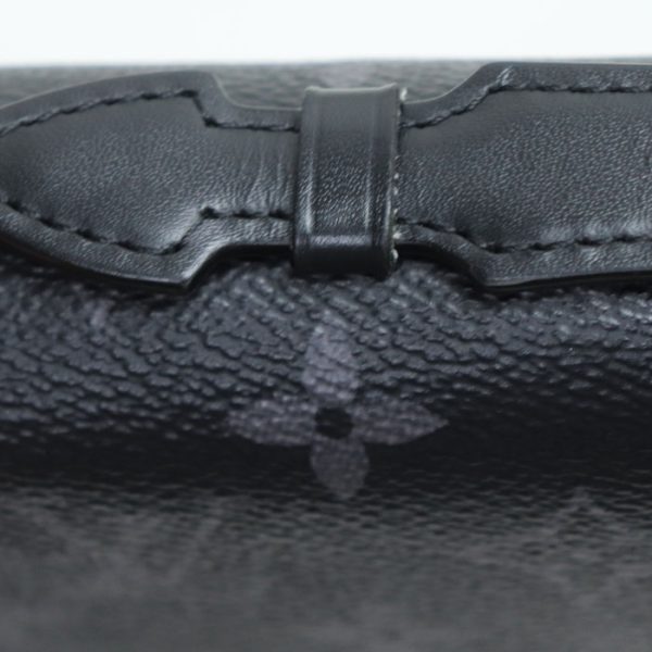 td24 0614 9 623 LOUIS VUITTON Zippy XL long wallet round zipper Eclipse black