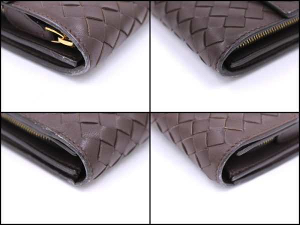 tg0063 3 Bottega Veneta Intrecciato Long Wallet Brown