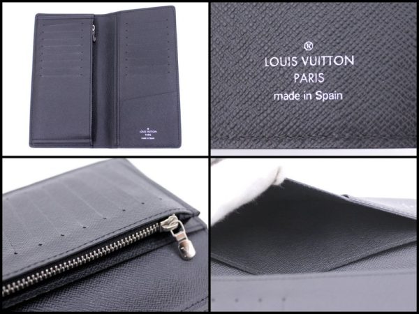 tg0114 3 Louis Vuitton Epi Portefeuille Braza Wallet Black