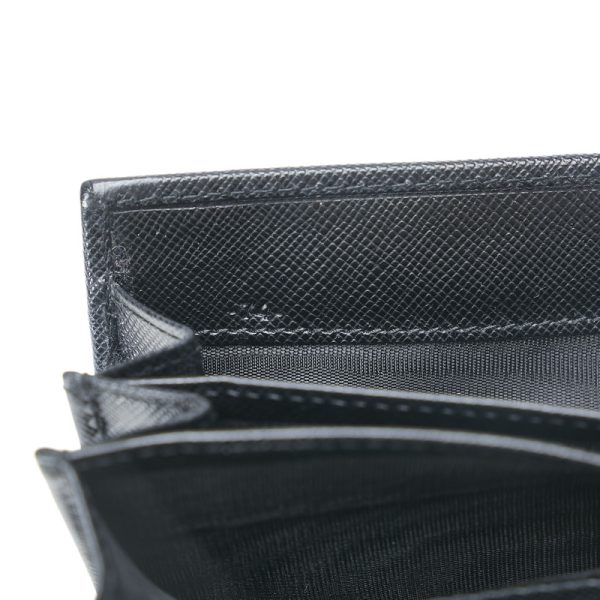 tofvo04nl8v0tgko 10 Prada Saffiano Long Wallet Black Leather