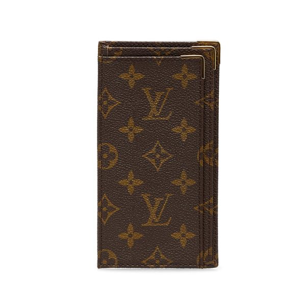 tpihnwvg2x2rr1y6 1 Louis Vuitton Monogram Billfold Long Wallet Case Brown