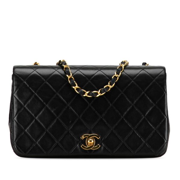 ubopesk0fgxjk1lg 1 CHANEL Matelasse 23 Coco Mark Single Flap Crossbody Chain Shoulder Bag Black Lambskin