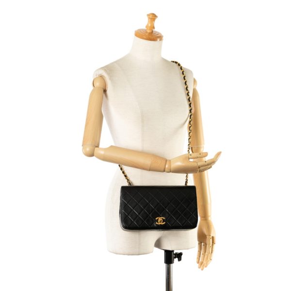 ubopesk0fgxjk1lg 10 CHANEL Matelasse 23 Coco Mark Single Flap Crossbody Chain Shoulder Bag Black Lambskin