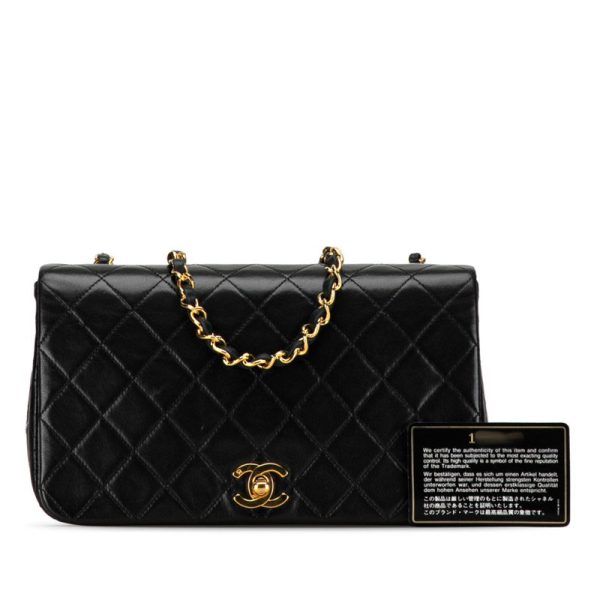 ubopesk0fgxjk1lg 11 CHANEL Matelasse 23 Coco Mark Single Flap Crossbody Chain Shoulder Bag Black Lambskin