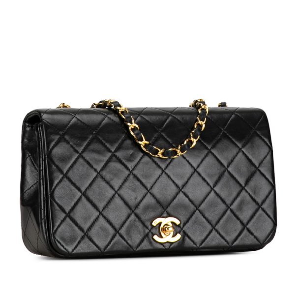 ubopesk0fgxjk1lg 2 CHANEL Matelasse 23 Coco Mark Single Flap Crossbody Chain Shoulder Bag Black Lambskin