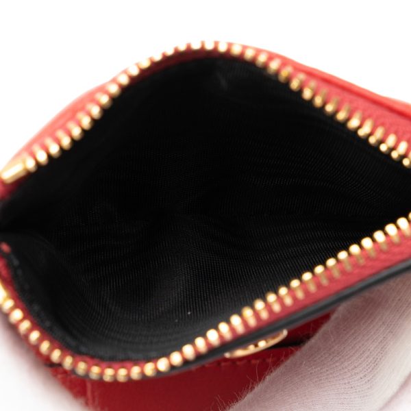 ughro7rgna88nlzz 6 Versace Medusa Bifold Wallet Compact Wallet Red Gold Leather